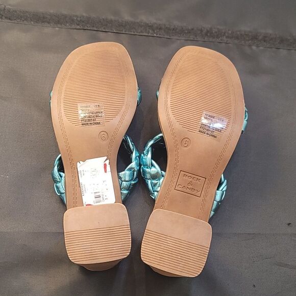 BRAND NEW ROCK&CANDY BY ZIGI DOUBLE BRAIDED STRAPS LOW BLOCK-HEEL SANDAL - Picture 14 of 16